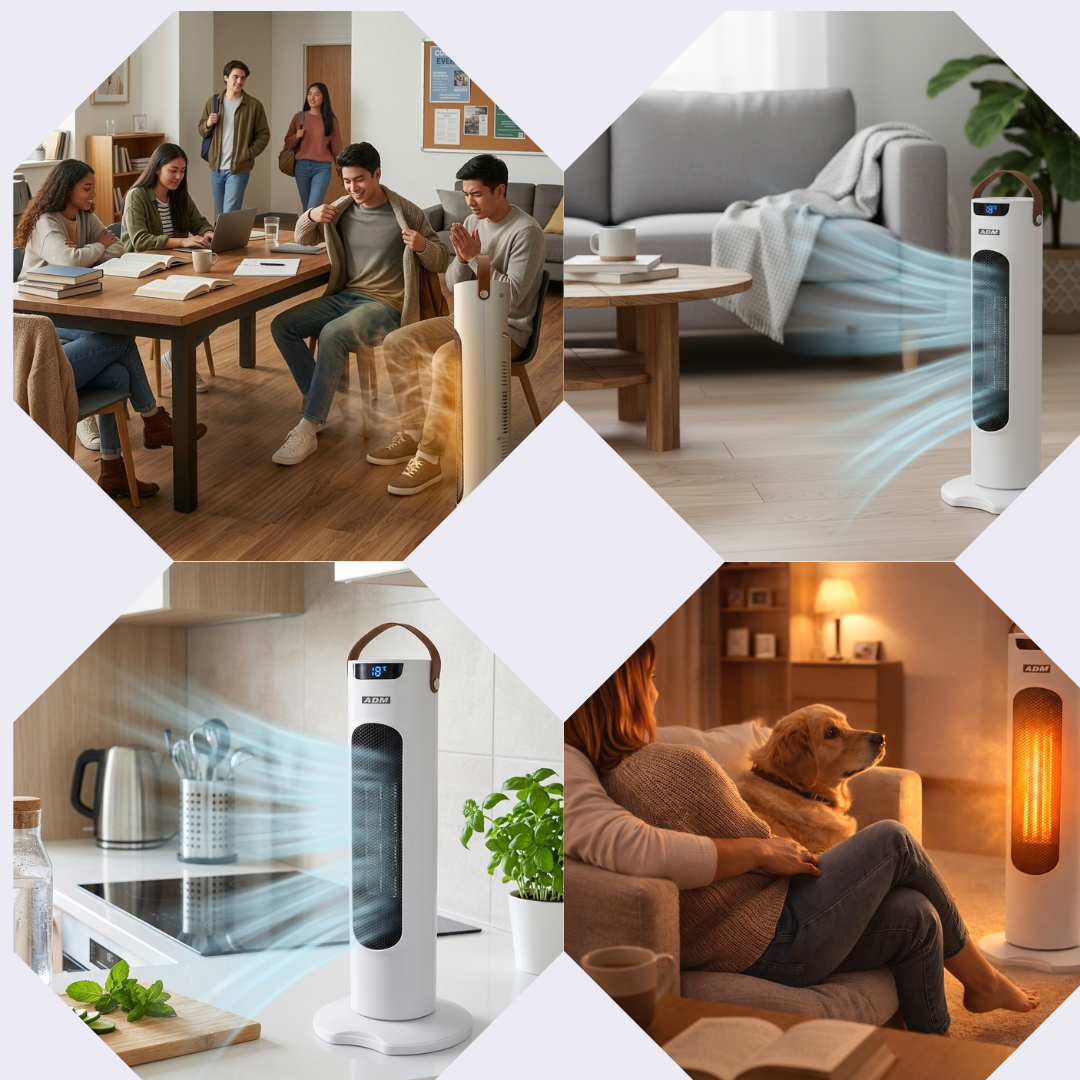 ADM Air Blower with Cool Fan & Heating Modes | Oscillation | 1500W, SKU: 6062