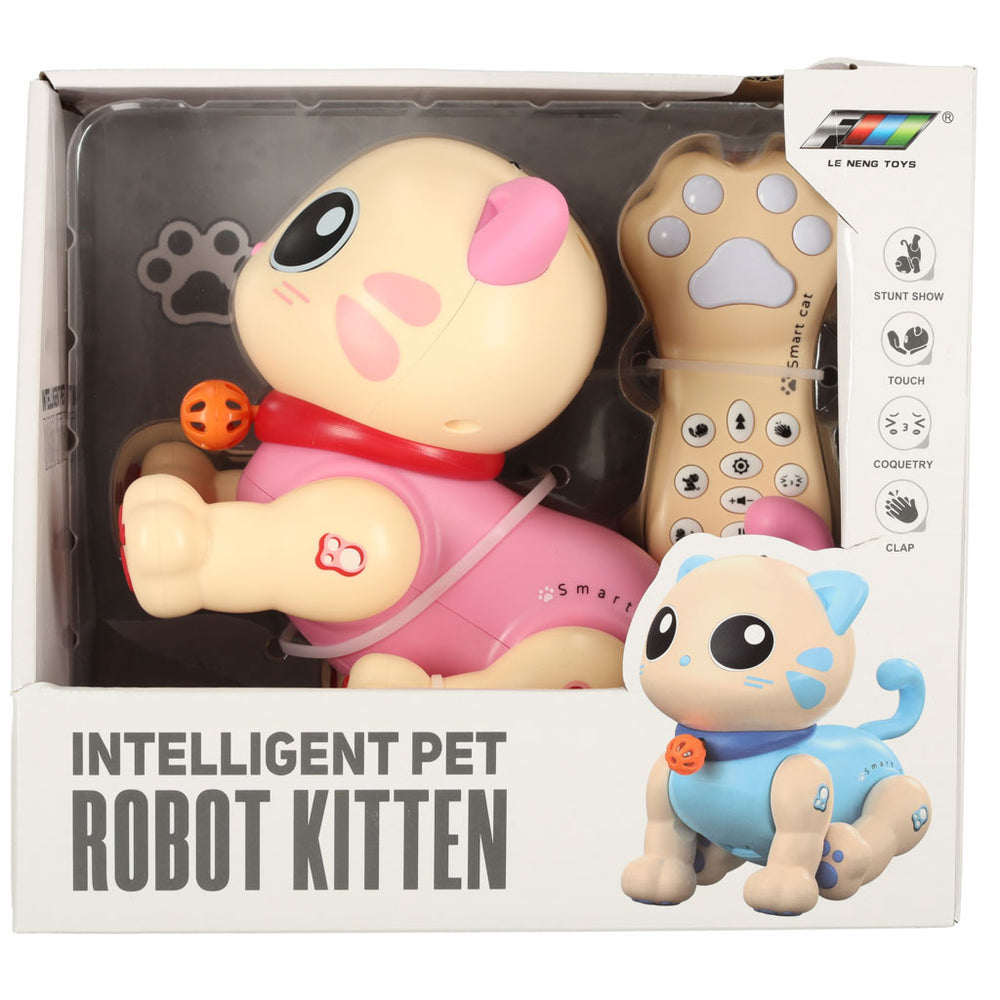 Interaktīvais kaķu tālvadības RC robots lec dzied