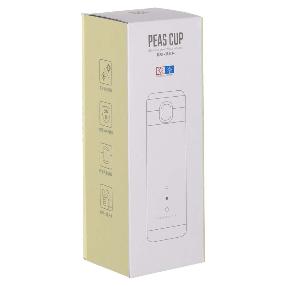 Termiskā krūze ar iemuti LED termoss 420ml rozā krāsā