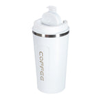 Termiskā krūze ar iemuti LED termoss 500ml balta