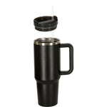 Termiskā krūze ar salmiņu un rokturi termoss 1200ml melns