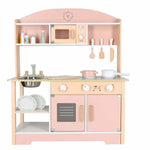 Koka bērnu virtuve MDF MODERN CLASSIC ar piederumiem, 82 cm, rozā