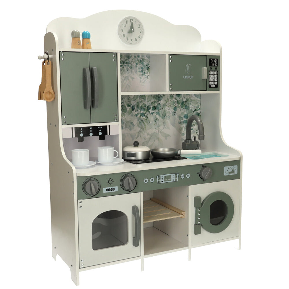Koka virtuve MDF LULILO Saliko ar espresso automātu
