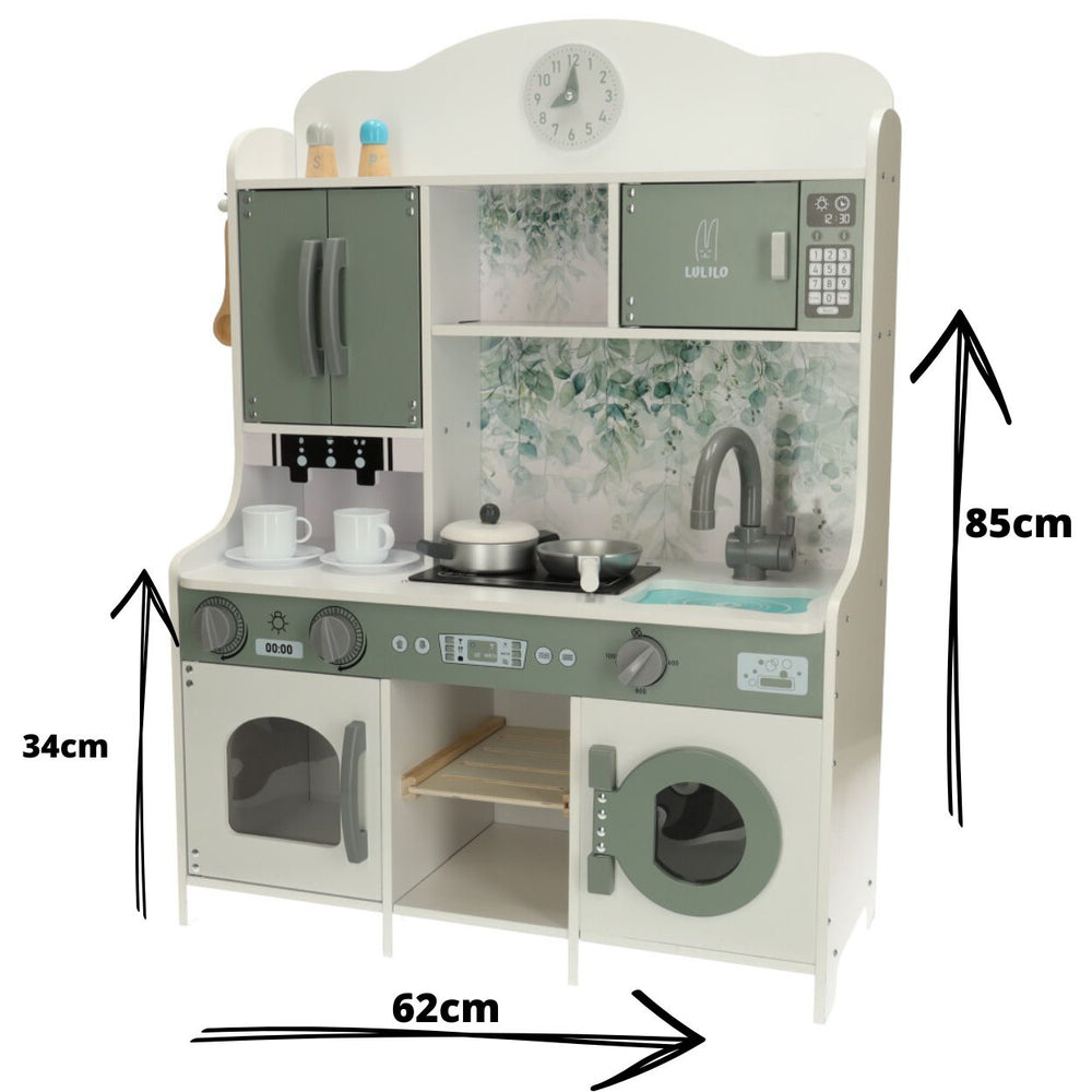 Koka virtuve MDF LULILO Saliko ar espresso automātu
