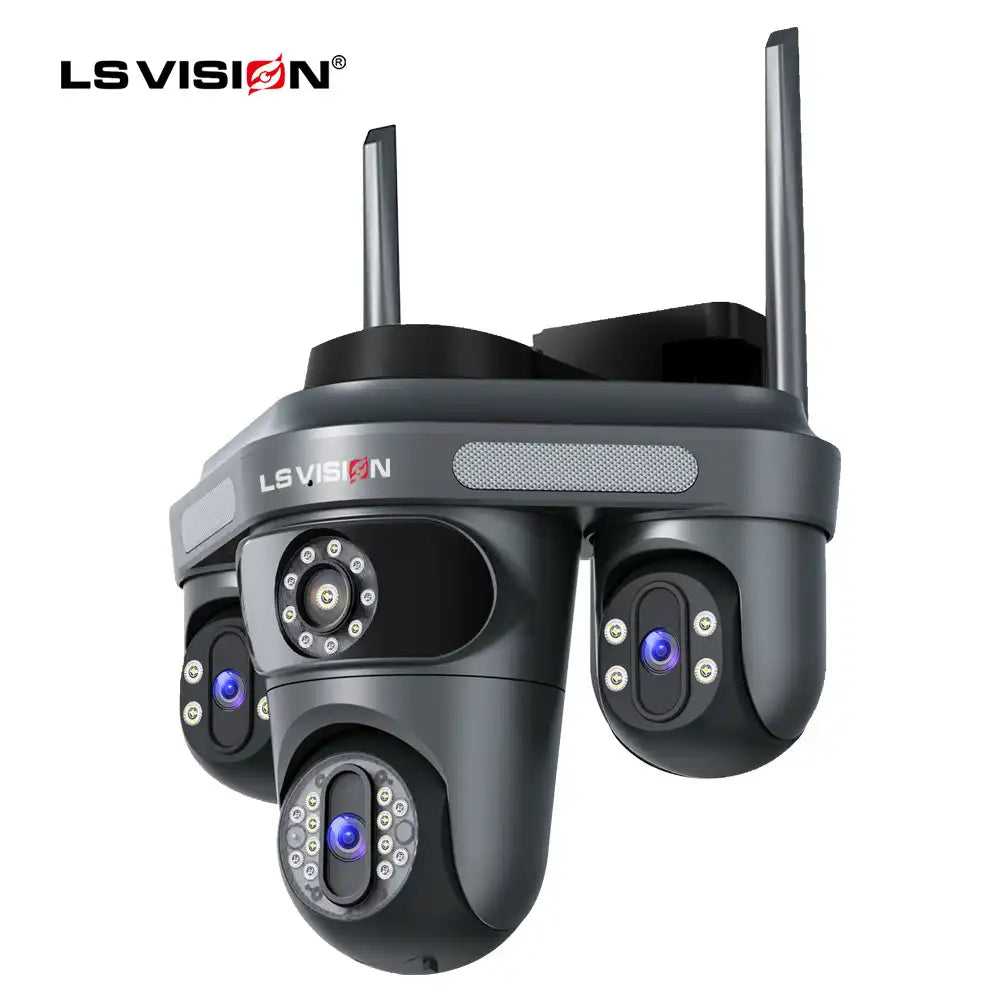 LS-WL310 3 Lens High-Quality 360 Degree Outdoor Wired CCTV Camera