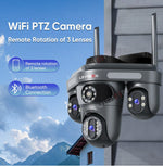 LS-WL310 3 Lens High-Quality 360 Degree Outdoor Wired CCTV Camera