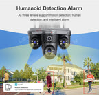 LS-WL310 3 Lens High-Quality 360 Degree Outdoor Wired CCTV Camera