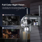 LS-WL310 3 Lens High-Quality 360 Degree Outdoor Wired CCTV Camera