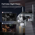 LS-WL310 3 Lens High-Quality 360 Degree Outdoor Wired CCTV Camera