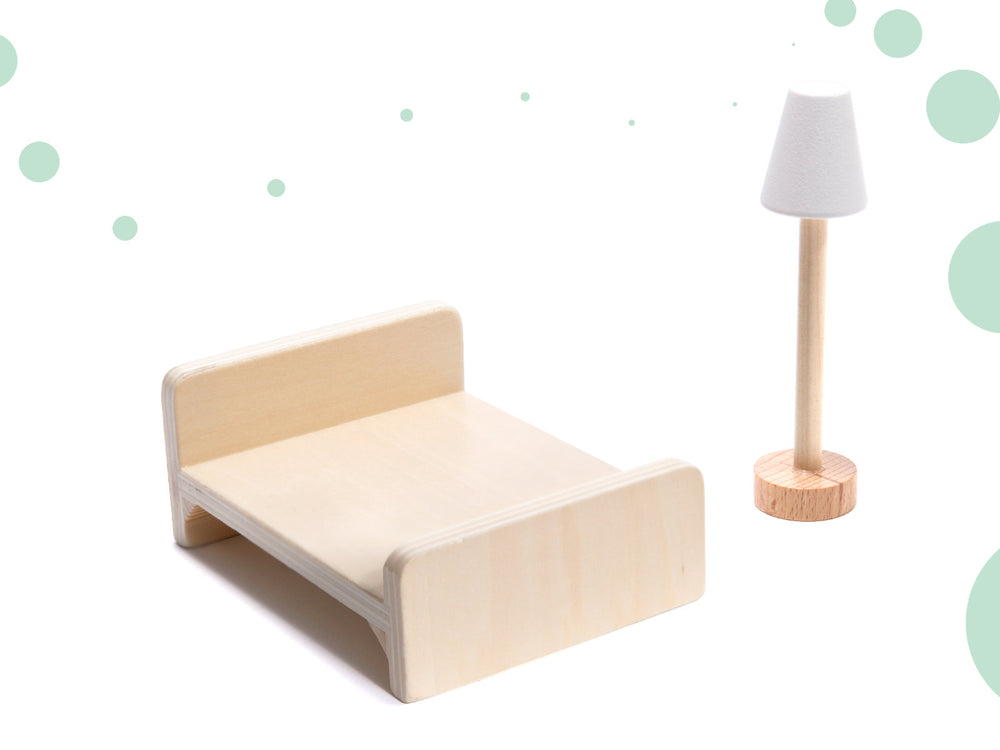 LULILO koka leļļu māja FLORO boho LED