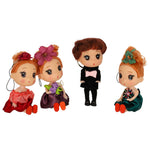 Leļļu māja lelles 3 meitenes + 1 zēns komplekts 4 gab. 12 cm