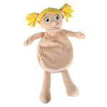 Maskot lelle, kas mācās anatomiju meitene