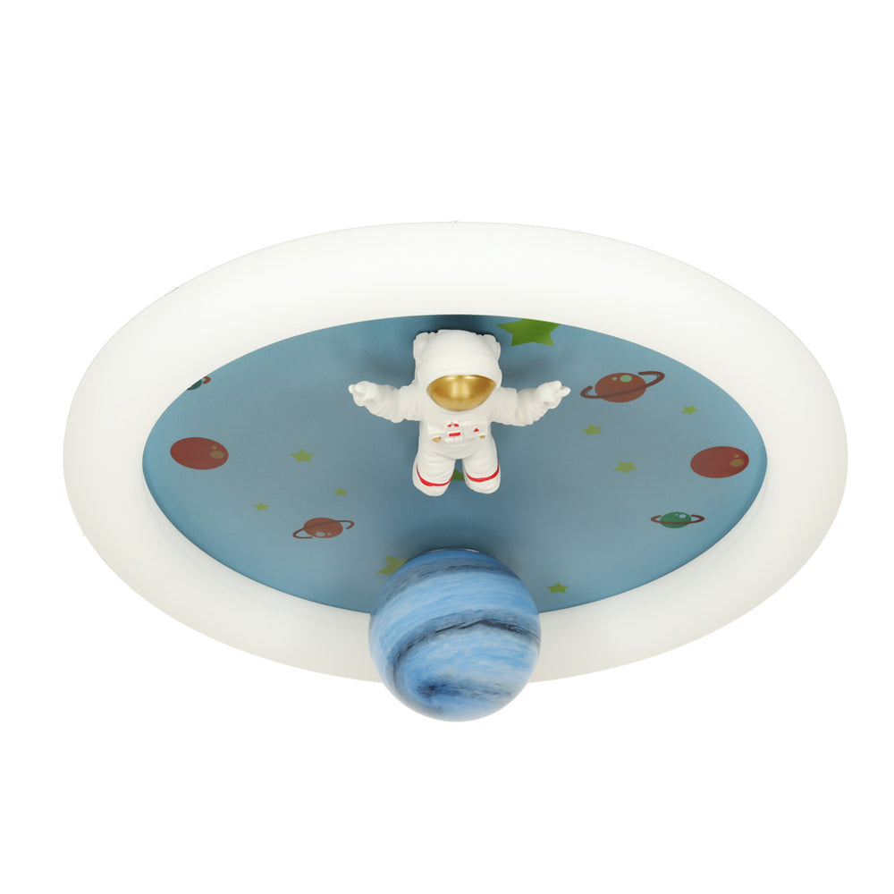 LED griestu lampas plafons bērnu istabai LUMELA + tālvadības pults astronauts