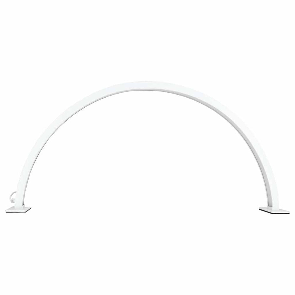 LED kosmētiskā lampa bez ēnām, galda lampa manikīram, ar izliektu loku, balta
