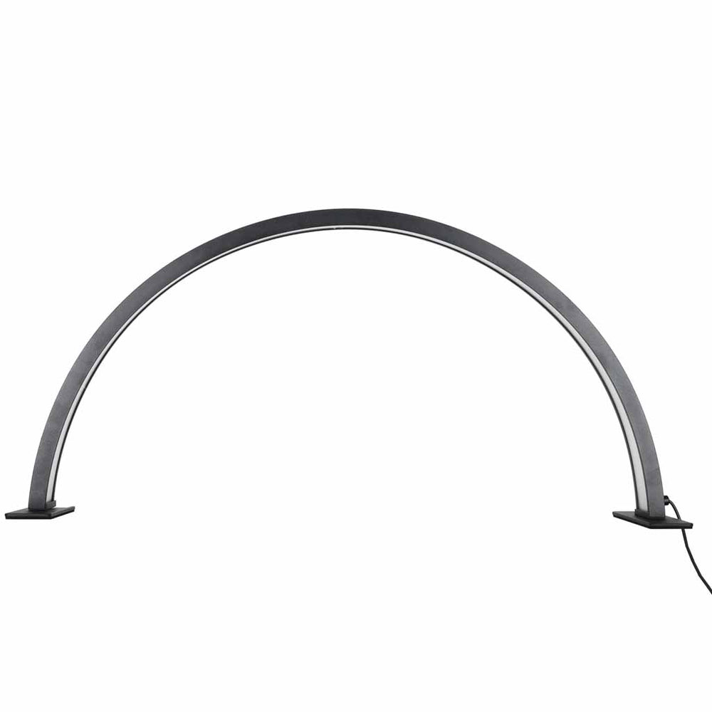 LED kosmētiskā lampa bez ēnām, galda lampa manikīram, ar izliektu loku, melna