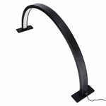 LED kosmētiskā lampa bez ēnām, galda lampa manikīram, ar izliektu loku, melna