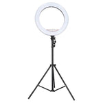 RGB LED gredzenveida lampa selfiju video uzņemšanai ar statīvu un tālvadības pulti, 45 cm