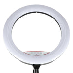 RGB LED gredzenveida lampa selfiju video uzņemšanai ar statīvu un tālvadības pulti, 45 cm