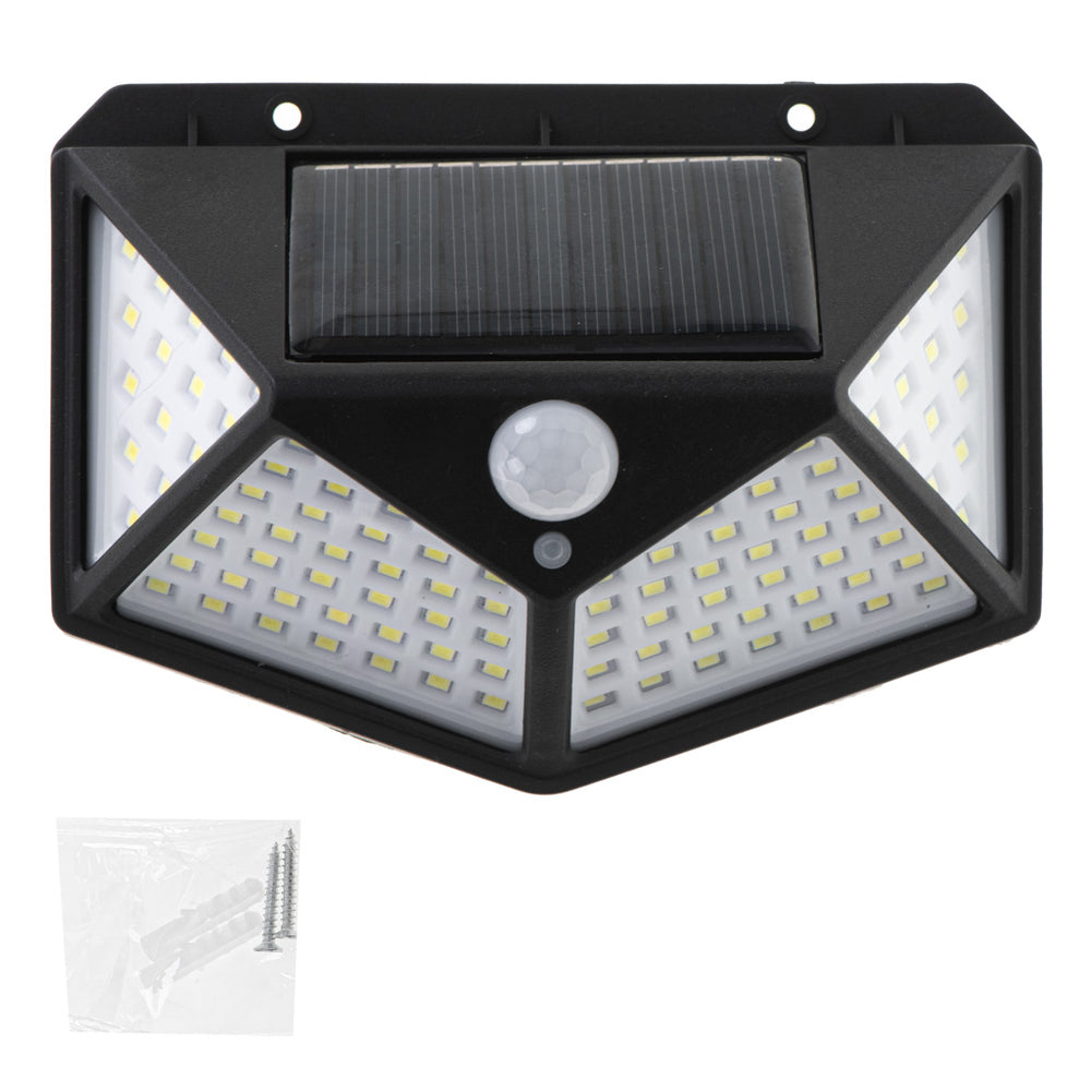 Saules kustības un krēslas sensora lampa 100 LED