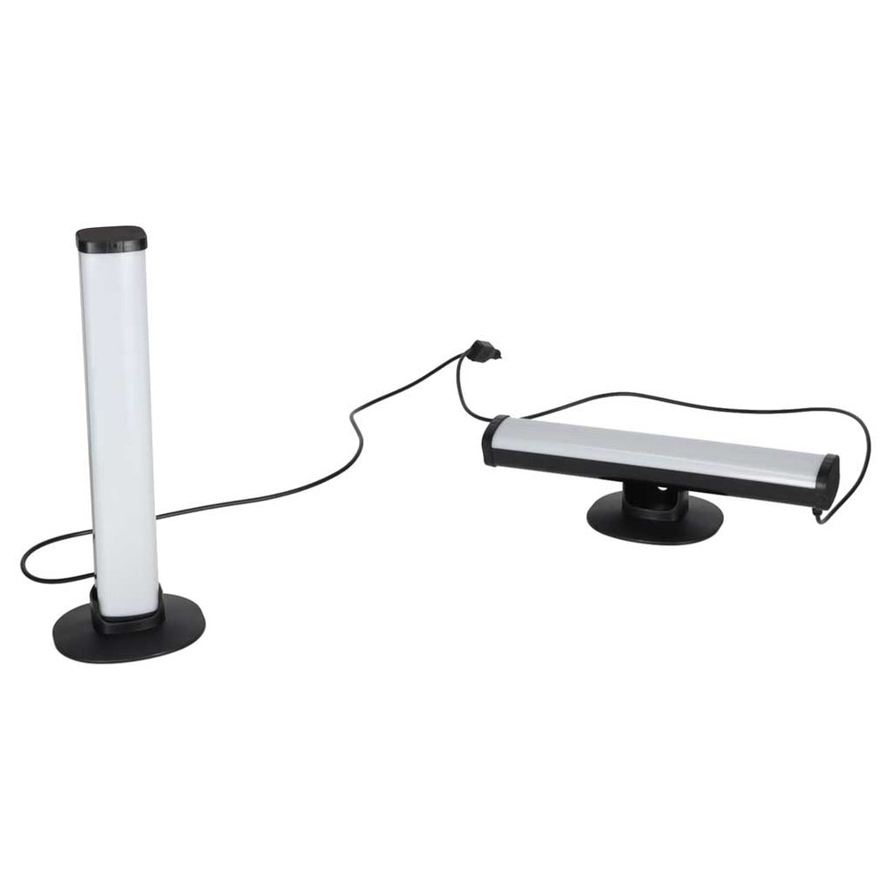RGB LED spēļu galda lampa ar kolonnām un statņiem, vadāma ar tālvadības pulti, 2 gab. komplekts