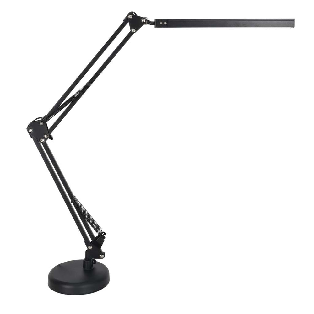 LED galda lampa USB grozāmā roka 2 stiprinājuma metodes