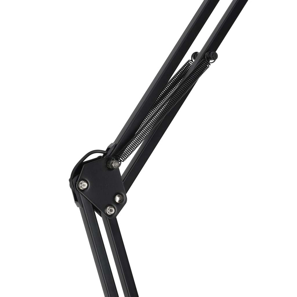 LED galda lampa USB grozāmā roka 2 stiprinājuma metodes