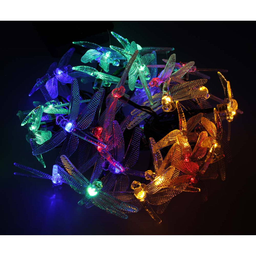 Saules Dragonfly dārza apgaismojums 6,5 m 30LED daudzkrāsains