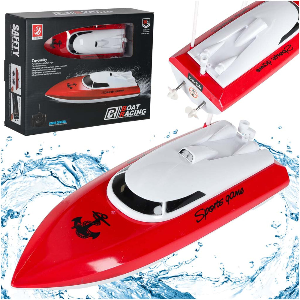 RC laiva 4CH mini CP802 sarkana
