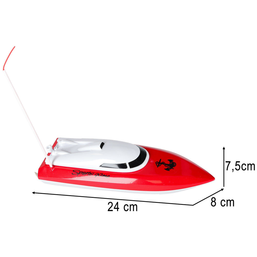 RC laiva 4CH mini CP802 sarkana