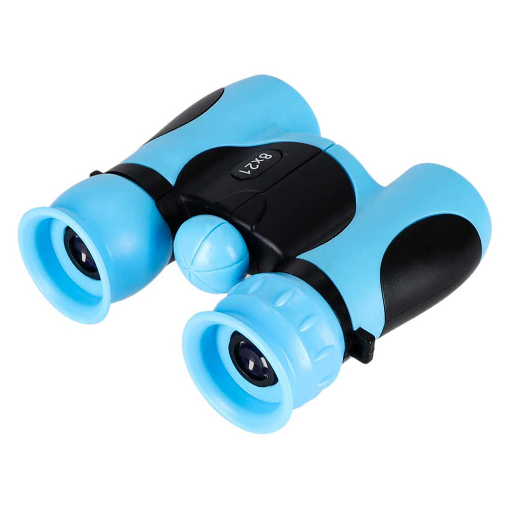 Bērnu binoklis putnu novērošanai 8x 21 mm HD, ar zilu apvalku