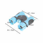 Bērnu binoklis putnu novērošanai 8x 21 mm HD, ar zilu apvalku
