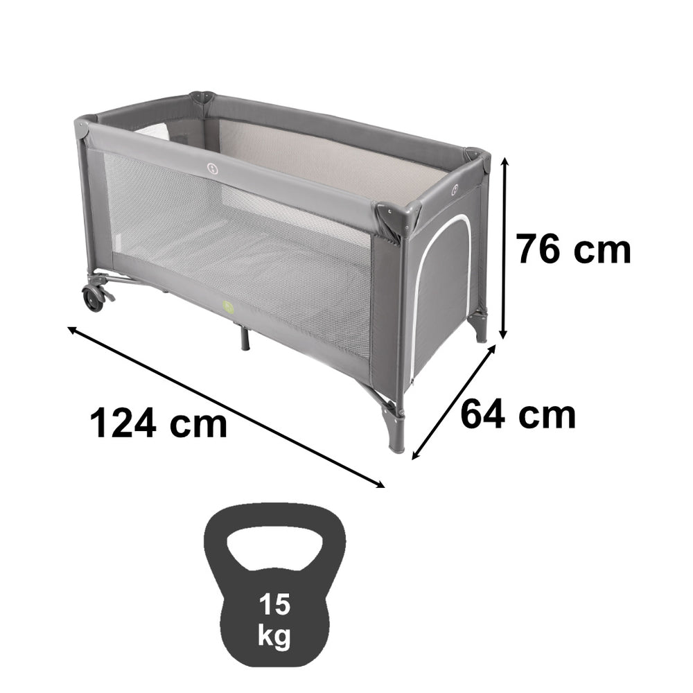 Ceļojumu gultiņa salokāma ar matraciņu maks. 15 kg