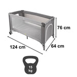 Ceļojumu gultiņa salokāma ar matraciņu maks. 15 kg