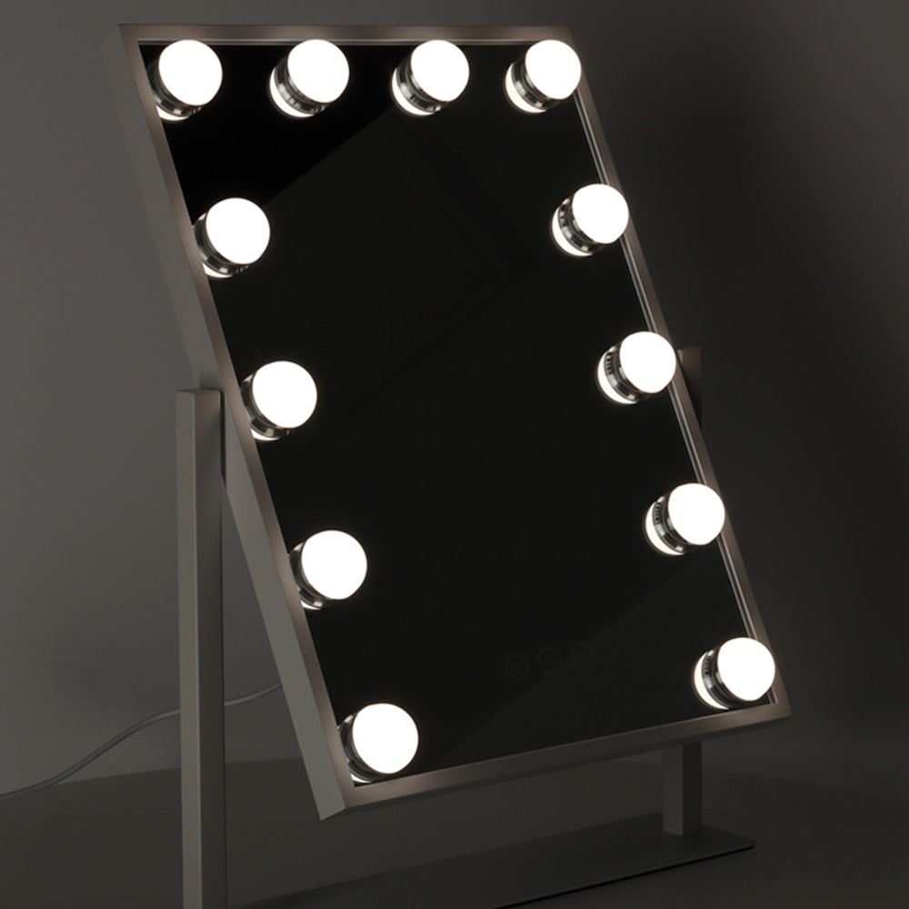 LED kosmētikas spogulis ar USB spuldzēm 30x40cm