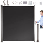 Sānu terases nojume LUARO izvelkamais ekrāns 180 x 400 cm pelēks