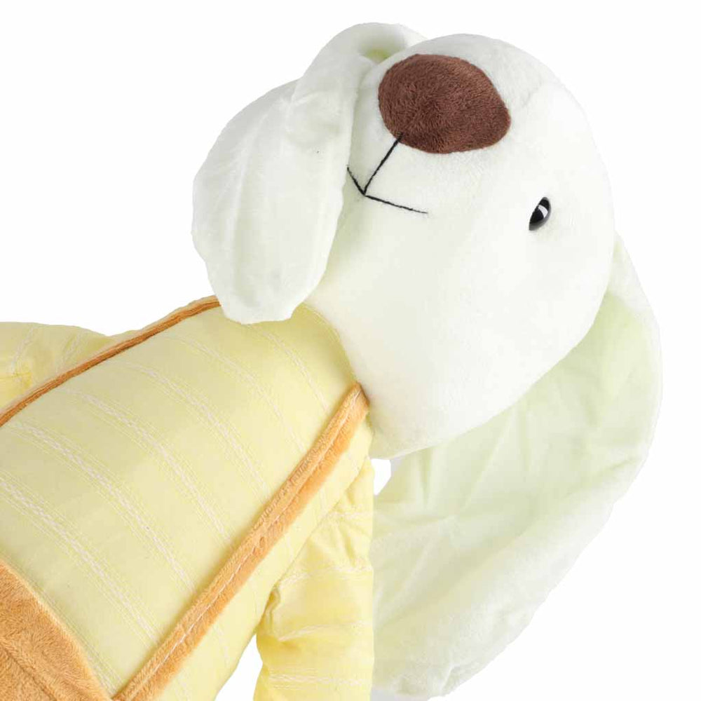 Pūkains mīļdzīvnieks – trusītis dzeltenās šortos, 70 cm