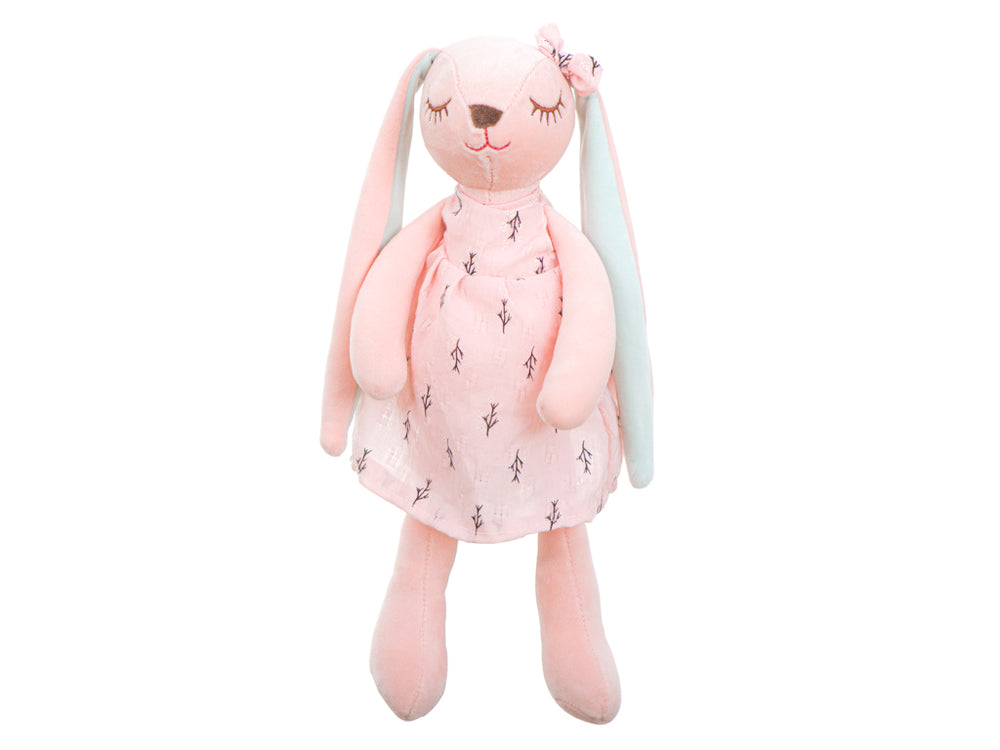 Plīša trušu talismans rozā 35cm