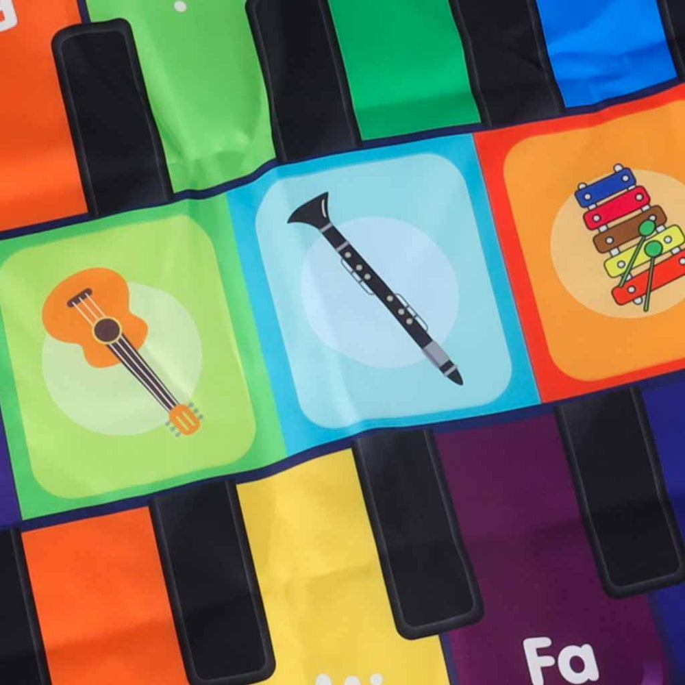Bērnu interaktīvais muzikālais deju paklājs 8 instrumenti 10 melodijas