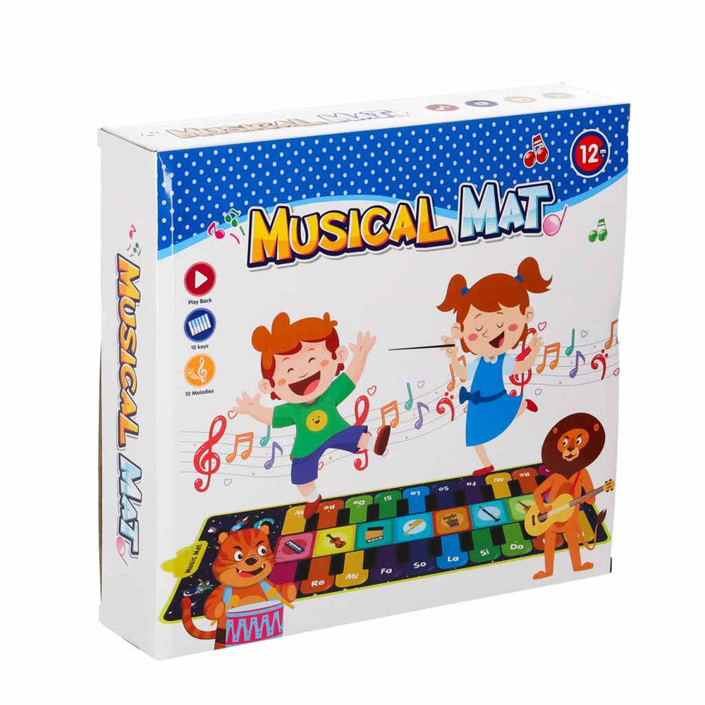 Bērnu interaktīvais muzikālais deju paklājs 8 instrumenti 10 melodijas