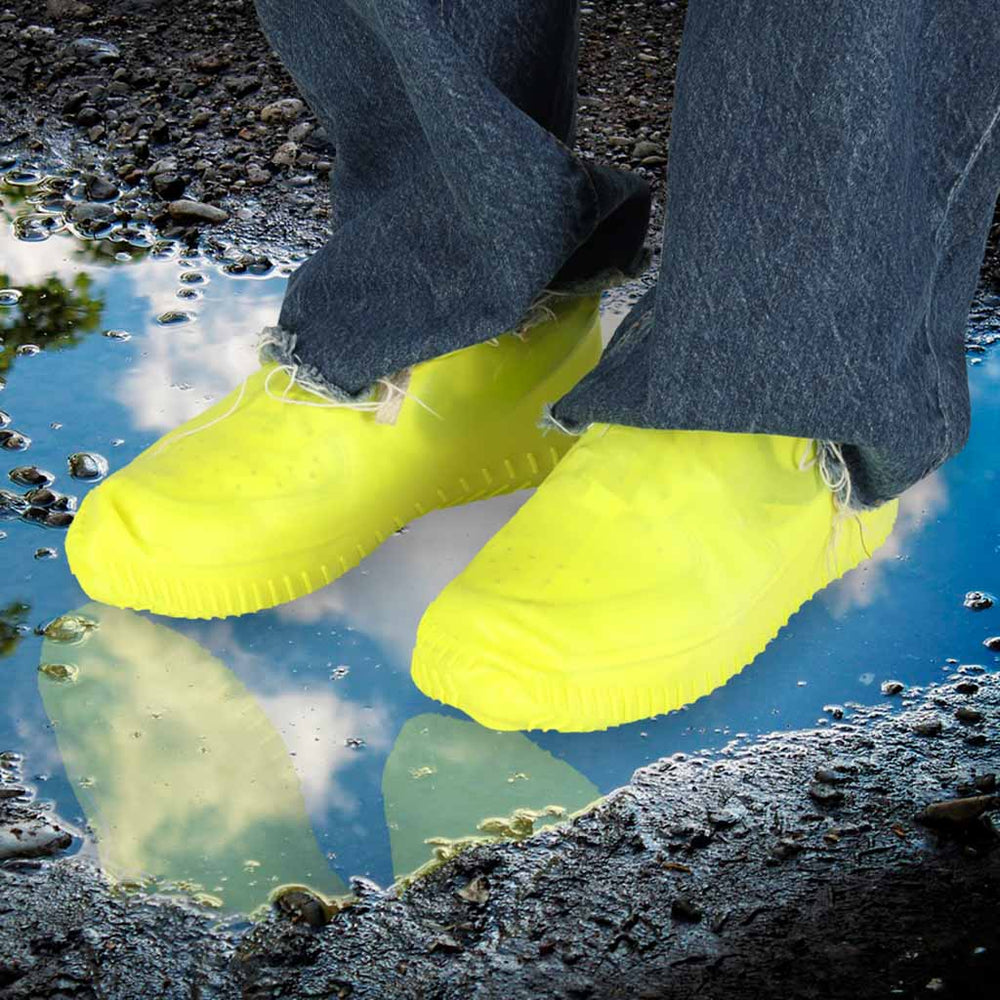 Ūdensnecaurlaidīgi zābaku aizsargi wellingtons S dzeltens izmērs 26-34