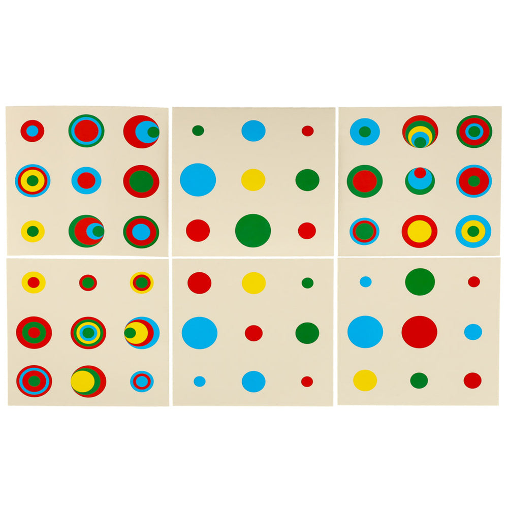 Montessori koka cilindru atsvariņi krāsaini