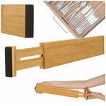 Atvilktņu organizators regulējams bambusa atdalītājs 43x6x1,5cm 1 gab.