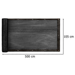 Balkona pārsegs LUARO maskas paklājs, tonējošais tīkls balkonam, terasei 150g/m2 105x500cm UV starojums