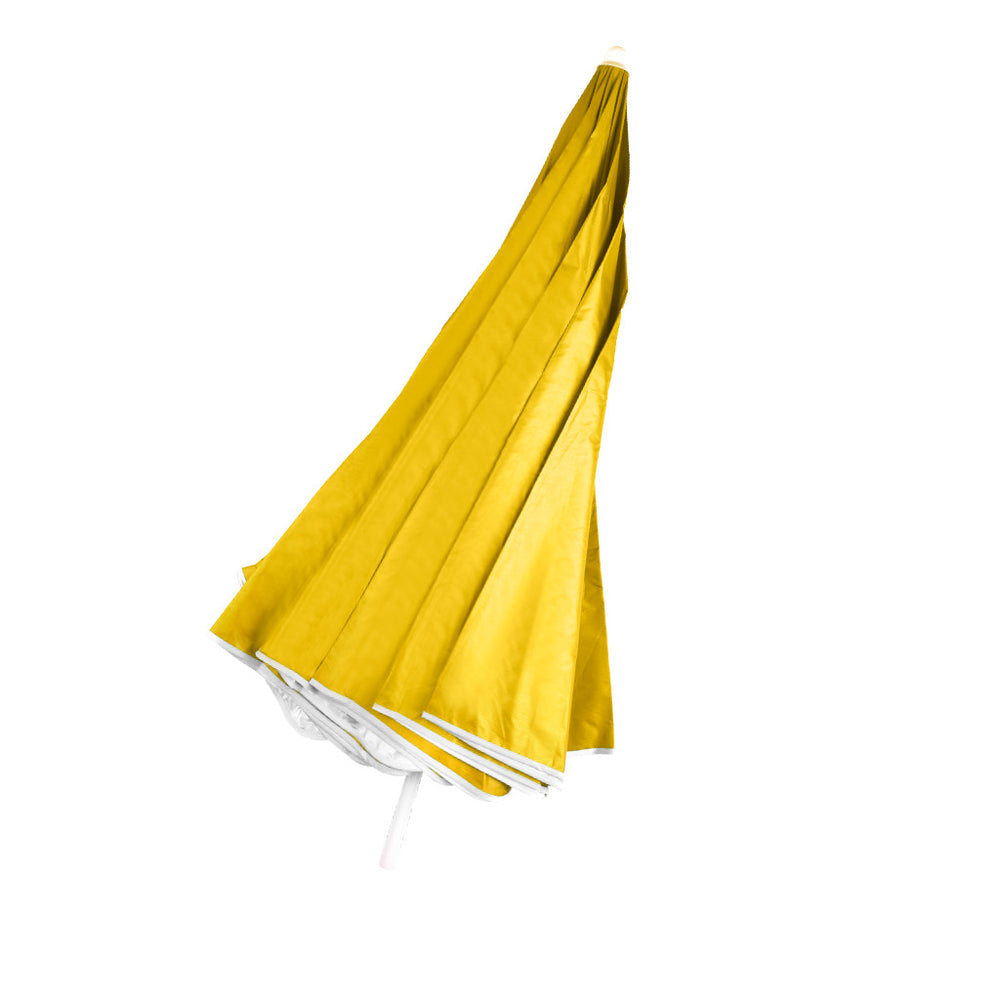 Pludmales lietussargs regulējams salaužams UV salokāms 150cm dzeltens