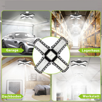 High-Power Foldable LED Lamp for Garage, Warehouse & Workshop, SKU: 166