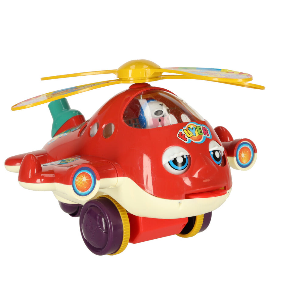 Push stick helikoptera lidmašīna ar skaņu