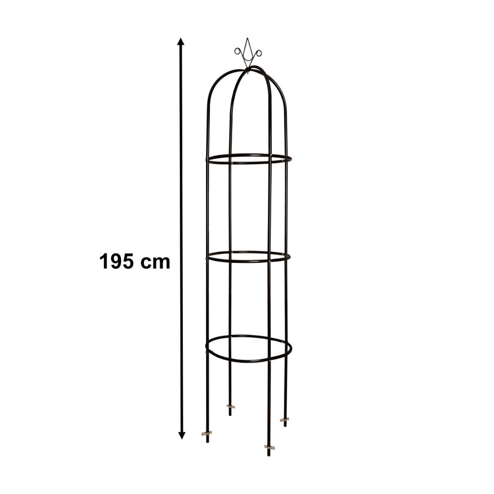 Dārza lapene kolonnas kolonnas zvanu rožu statīvs kāpšanas ziedi metāla 195 cm