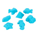 Kinētiskās smiltis kastē 2kg veidnes zilas