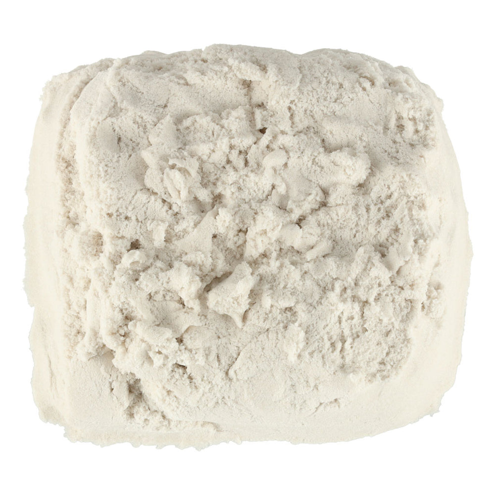 Kinētiskās smiltis 1kg maisiņā baltas