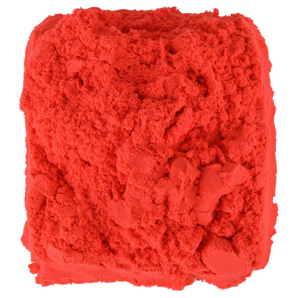 Kinētiskās smiltis 1kg maisiņā sarkanā krāsā